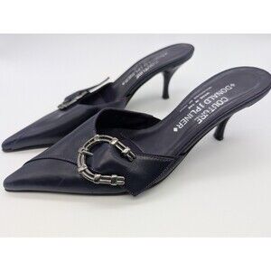 Donald Pliner Couture Shoe Sz 6 M Slide Purple Mule